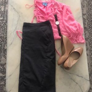 Worthington Charcoal Gray Pencil Skirt Sz 16